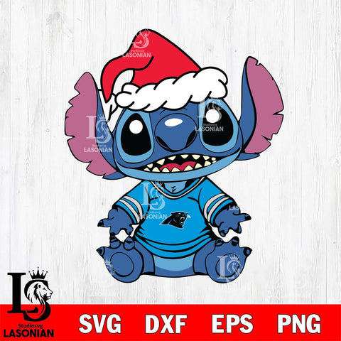 Carolina Panthers Baby Stitch Christmas Svg Eps Dxf Png File, Digital Download, Instant Download