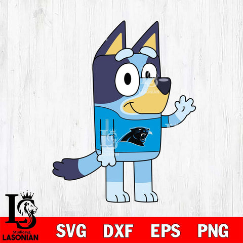 Carolina Panthers Bluey 5 NFL Svg Eps Dxf Png File, Digital Download, Instant Download