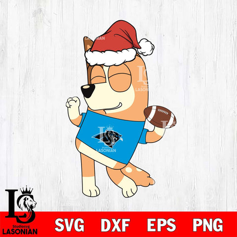 Carolina Panthers Bluey Chilli Christmas Svg Eps Dxf Png File, Digital Download, Instant Download