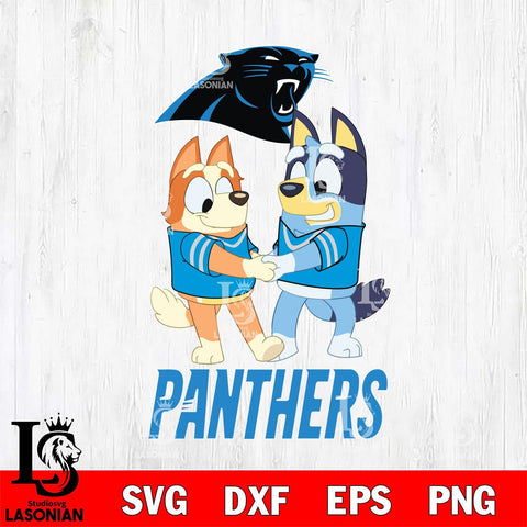 Carolina Panthers Bluey Chilli Dance Svg Eps Dxf Png File, Digital Download, Instant Download