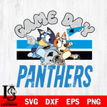 Carolina Panthers Bluey Chilli  Game day NFL Svg Eps Dxf Png File, Digital Download, Instant Download