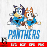 Carolina Panthers Bluey Chilli NFL Svg Eps Dxf Png File, Digital Download, Instant Download