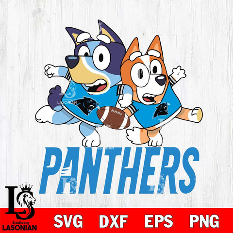 Carolina Panthers Bluey Chilli NFL Svg Eps Dxf Png File, Digital Download, Instant Download