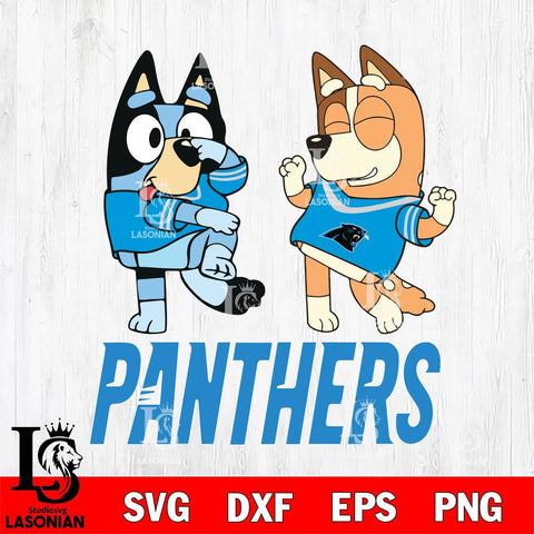 Carolina Panthers Bluey Chilli Sport Svg Eps Dxf Png File, Digital Download, Instant Download
