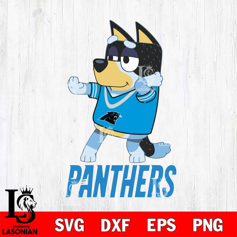 Carolina Panthers Bluey Dad Dance Svg Eps Dxf Png File, Digital Download, Instant Download