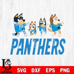 Carolina Panthers Bluey Dance Mode Squats Svg Eps Dxf Png File, Digital Download, Instant Download
