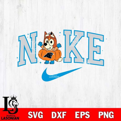 Carolina Panthers Bluey Halloween Nike Nfl Svg Eps Dxf Png File, Digital Download, Instant Download