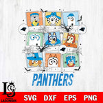 Carolina Panthers Bluey Halloween Sport Svg Eps Dxf Png File, Digital Download, Instant Download