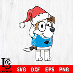 Carolina Panthers Bluey Jack Christmas Svg Eps Dxf Png File, Digital Download, Instant Download