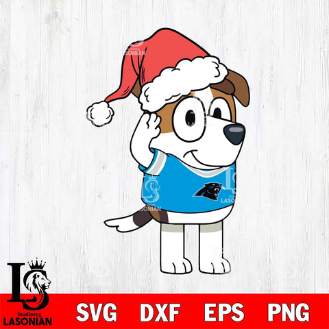 Carolina Panthers Bluey Jack Christmas Svg Eps Dxf Png File, Digital Download, Instant Download