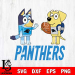 Carolina Panthers Bluey Lucky Svg Eps Dxf Png File, Digital Download, Instant Download
