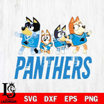 Carolina Panthers Bluey Mode Dance Squats Svg Eps Dxf Png File, Digital Download, Instant Download