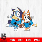 Carolina Panthers Bluey NFL Svg Eps Dxf Png File, Digital Download, Instant Download