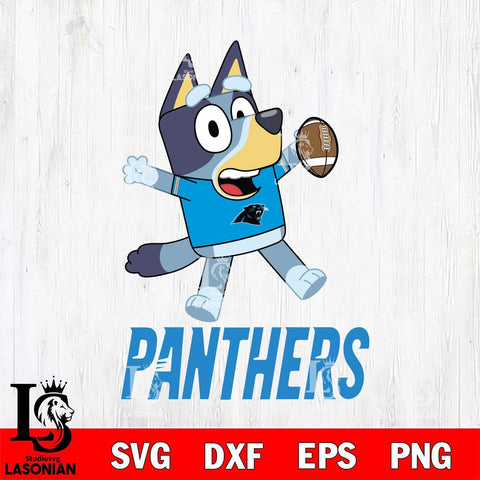 Carolina Panthers Bluey Sport Football Cricut Files,Bluey Svg file,Digital Download ,Instant Download