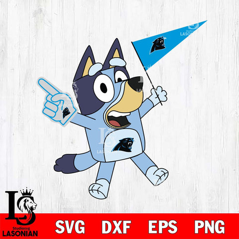 Carolina Panthers Bluey flag NFL Svg Eps Dxf Png File, Digital Download, Instant Download
