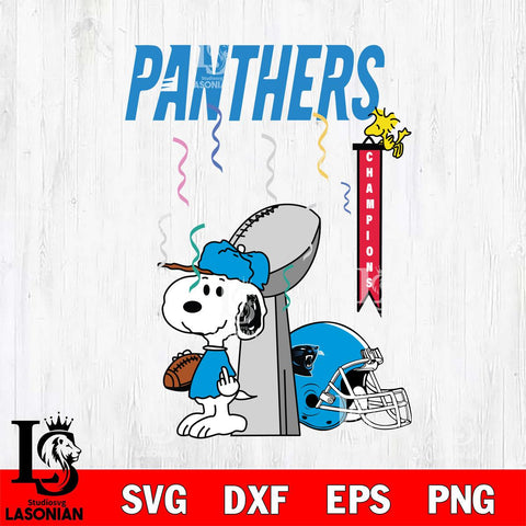 Carolina Panthers Charlie Brown and Snoopy Super Bowl Svg Eps Dxf Png File, NFL svg , Digital Download , Instant Download, Cricut File