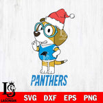 Carolina Panthers Christmas Bluey Honey Sport Svg Eps Dxf Png File,Cut Svg Files, Digital File, Sublimation
