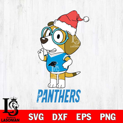 Carolina Panthers Christmas Bluey Honey Sport Svg Eps Dxf Png File,Cut Svg Files, Digital File, Sublimation