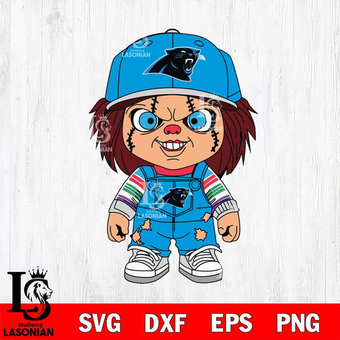Carolina Panthers Chucky Football Horror Halloween Svg Eps Dxf Png File, Digital Download, Instant Download