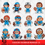Carolina Panthers Chucky Horror Bundle 12 SVG Svg Eps Dxf Png File, Bundle NFL svg, Digital Download, Instant Download