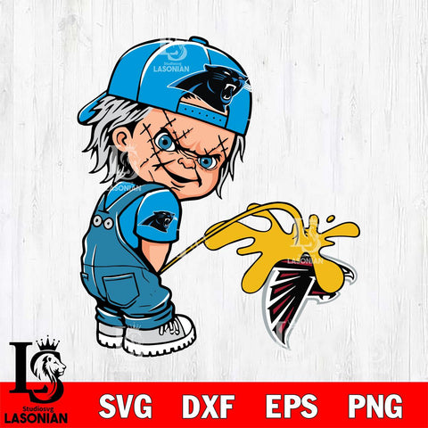 Carolina Panthers Chucky Piss On Atlanta Falcons Svg Eps Dxf Png File, Digital Download, Instant Download