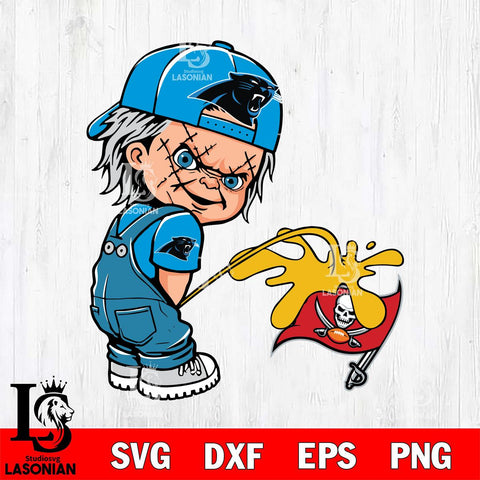 Carolina Panthers Chucky Piss On Tampa Bay Buccaneers Svg Eps Dxf Png File, Digital Download, Instant Download
