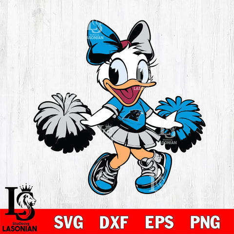 Carolina Panthers Daisy Duck Cheerleader Svg Eps Dxf Png File, Digital Download, Instant Download