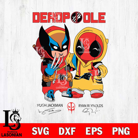 Carolina Panthers Deadpool Wolverine Sport Svg Eps Dxf Png File, Digital Download, Instant Download