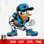 Carolina Panthers Donal Duck Svg Eps Dxf Png File, Digital Download, Instant Download