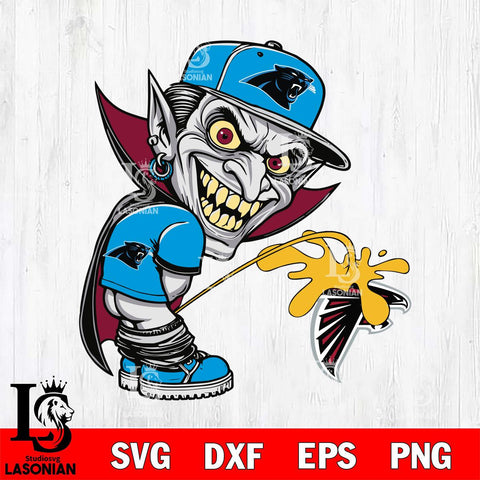 Carolina Panthers Dracula Piss On Atlanta Falcons Svg Eps Dxf Png File, Digital Download, Instant Download