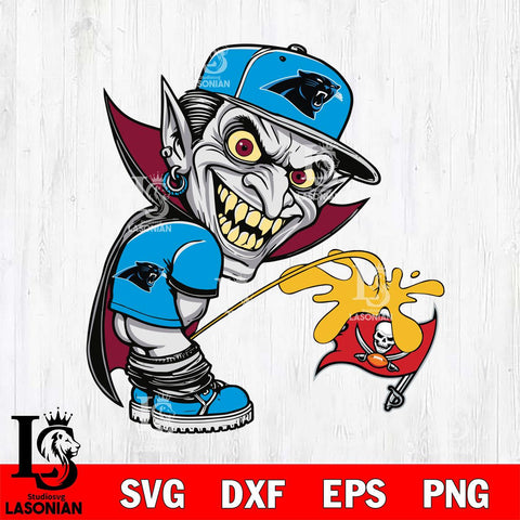 Carolina Panthers Dracula Piss On Tampa Bay Buccaneers Svg Eps Dxf Png File, Digital Download, Instant Download