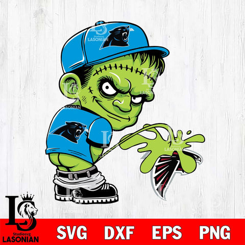 Carolina Panthers Frankenstein Piss On Atlanta Falcons Svg Eps Dxf Png File, Digital Download, Instant Download