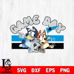 Carolina Panthers Game Day Bluey NFL Svg Eps Dxf Png File, Digital Download, Instant Download