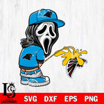 Carolina Panthers Ghostface Piss On Atlanta Falcons Svg Eps Dxf Png File, Digital Download, Instant Download