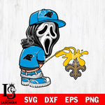 Carolina Panthers Ghostface Piss On New Orleans Saints Svg Eps Dxf Png File, Digital Download, Instant Download