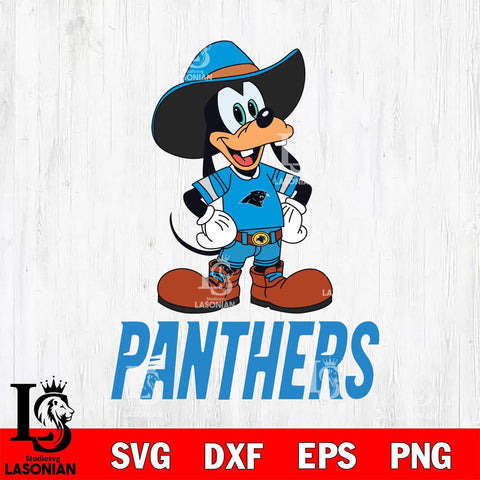 Carolina Panthers Goofy Cowboy Sport SVG DXF EPS PNG FILE,NFL Cricut ,Football Digital Download,Instant Download, Silhouette