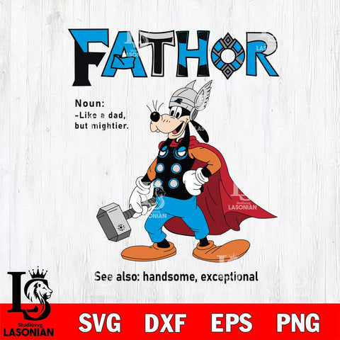 Carolina Panthers Goofy Fathor Sport Svg Eps Dxf Png File, NFL File Cut,Digital Download,Instant Download,Disney Svg Files