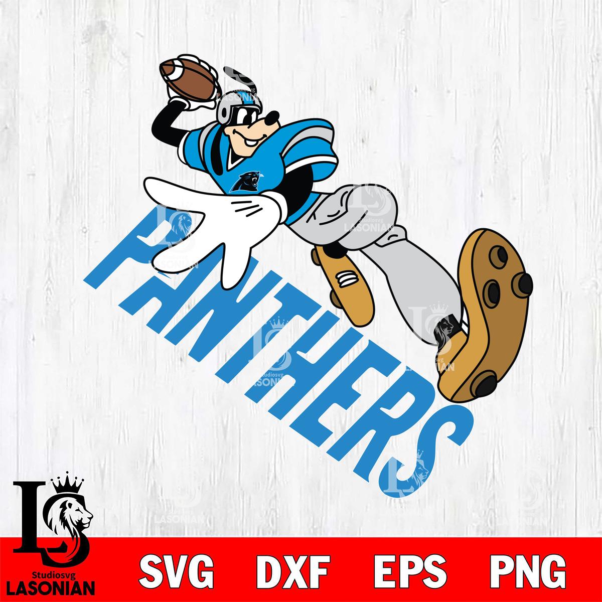 Carolina Panthers Goofy rugby player – lasoniansvg