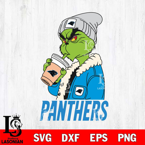 Carolina Panthers Grinch Bougie Football Svg Eps Dxf Png File, Digital Download, Instant Download