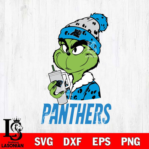 Carolina Panthers Grinch Bougie Leopard Svg Eps Dxf Png File, Digital Download, Instant Download