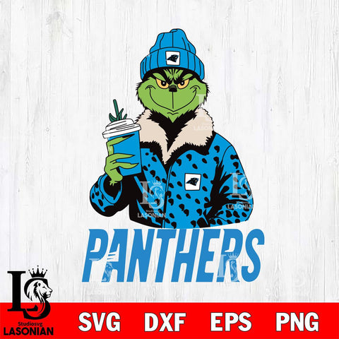 Carolina Panthers Grinch Christmas Svg Eps Dxf Png File,Cricut svg files, Digital Download, Instant Download