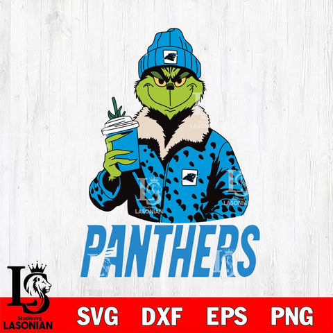 Carolina Panthers Grinch Christmas Leopard Svg Eps Dxf Png File, Digital Download, Instant Download