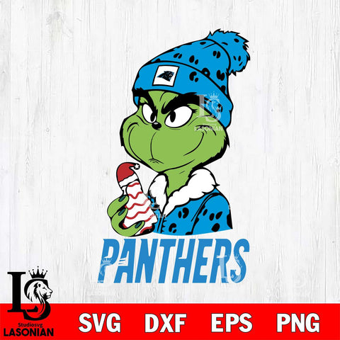 Carolina Panthers Grinch Tree Cake Svg Eps Dxf Png File, Digital Download, Instant Download