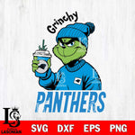 Carolina Panthers Grinchy Bougie Christmas Svg Eps Dxf Png File,Cricut svg files, Digital Download, Instant Download