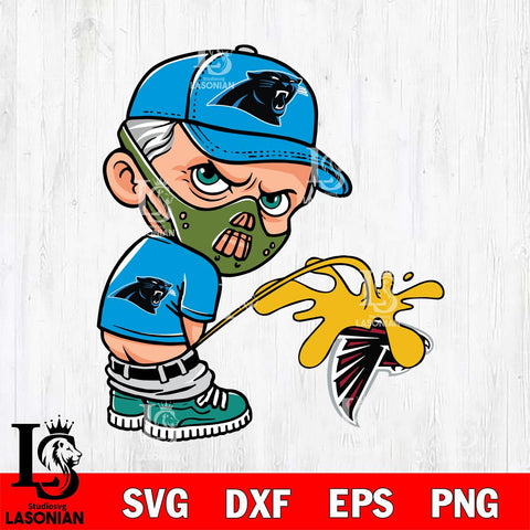 Carolina Panthers Hannibal Lecter Piss On Atlanta Falcons Svg Eps Dxf Png File, Digital Download, Instant Download