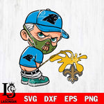 Carolina Panthers Hannibal Lecter Piss On New Orleans Saints Svg Eps Dxf Png File, Digital Download, Instant Download
