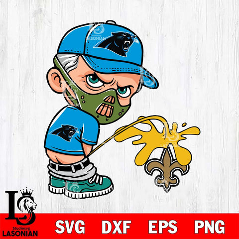 Carolina Panthers Hannibal Lecter Piss On New Orleans Saints Svg Eps Dxf Png File, Digital Download, Instant Download