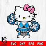 Carolina Panthers Hello Kitty Cheerleader 11 Svg Eps Dxf Png File, Digital Download, Instant Download
