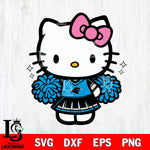 Carolina Panthers Hello Kitty Cheerleader Svg Eps Dxf Png File, Digital Download, Instant Download