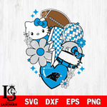 Carolina Panthers Hello Kitty Nfl 2 Svg Eps Dxf Png File, Digital Download, Instant Download